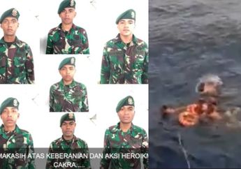 Berbekal 8 Kekuatan Cakra, 7 Anggota TNI Nekat Terjun ke Tengah Laut untuk Selamatkan Penumpang Kapal Leuser yang Terjatuh!
