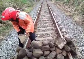 Viral Video Tumpukan Batu di Atas Rel Kereta Api, PT KAI Lapor Polisi dan Berikan Peringatan hingga Terancam Hukuman Seumur Hidup!
