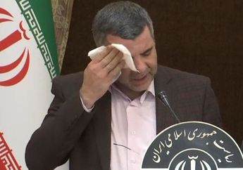 Terus Berkeringat saat Konferensi Pers, Menteri Kesehatan Iran Positif Terjangkit Virus Corona 