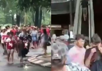 Ratusan Massa yang Kebanjiran Geruduk dan Rusak Fasilitas AEON Mall Jakarta Garden City, Polisi Turun Tangan