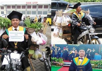 Kisah Penjual Sayur Keliling Raih Gelar S1, Datang ke Wisuda Sambil Bawa Beronjong Jualannya: Meski Bukan Orang Mampu, Bisa Sama dengan Teman-Teman