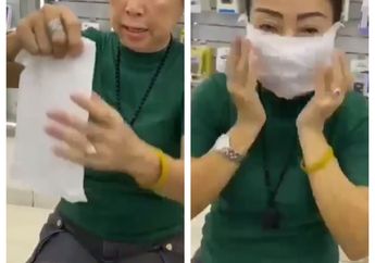 Viral Video Tisu Basah Dijadikan Masker Karena Masker Langka, Dokter: Belum Ada Penelitiannya, Tidak Direkomendasikan!