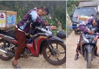 FAKTA-FAKTA TERBARU Kisah Pilu Pedagang Es Krim di Probolinggo Meninggal Dunia Mendadak di Atas Sepeda Motornya, Masih Berdiri Tegak Mematung!