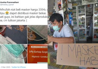 Nyaris Rugi Bandar Usai Borong Masker Rp 330 Ribu, Wanita Ini Ketipu Pengusaha Abal-abal yang Jual Masker Bekas Pakai: Ini Nggak Jelas Produksinya di Mana, Tulisannya Jakarta!