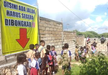 Akses Jalan ke Sekolah Ditutup Pengusaha Hingga Harus Panjat Tembok Tinggi, Murid SD di Kupang: Tiap Hari Kami Terlambat