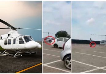 Para Wanita Histeris, Mahasiswa Ketinggalan Tas di Rumah, Orangtuanya Antarkan ke Kampus dengan Helikopter