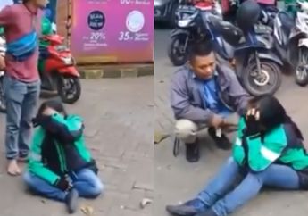 Viral Video Driver Ojol Perempuan Menangis di Pinggir Jalan, Kaget Saat Kembali Ambil Orderan: Tega Banget Sih!