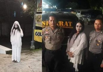 Nekat Dandan Bak Kuntilanak Sambil Ngevlog di Pinggir Jalan Remang-Remang Tiap Malam, Emak-Emak di Banjarbaru Kaget Diciduk Polisi Saat Lagi Cekikikan di Depan Kamera
