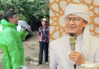 Penyebaran Virus Corona Makin Merajalela, Aa Gym Nekat Keliling Kampung Pakai Jas Hujan dan Bawa Alat Seadanya Demi Sosialisasikan Bahaya Pandemi yang Mengancam Nyawa