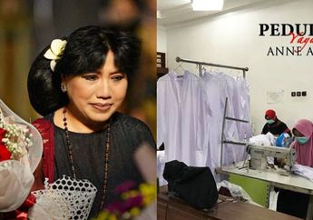 Merasa Disentuh Tuhan, Anne Avanie Jahit Baju APD Sendiri untuk Disumbangkan kepada Tim Medis: Ini untuk Pahlawan Kemanusiaan yang Mempertaruhkan Nyawa untuk Kita....