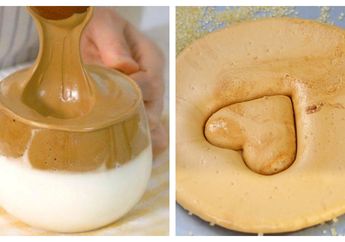 Viral Dalgona Coffee di Tengah Pandemi Covid-19, Ternyata Kuliner 'Dalgona' Sebenarnya Bukan Jenis Minuman Loh, Tapi Jajanan Khas Korsel yang Legendaris Ini