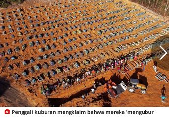 Bak Lautan Mayat, Inilah Penampakan Mengerikan Pemakaman Massal Negara dengan Angka Kematian Virus Corona Tinggi