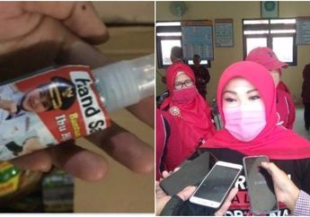 Hand Sanitizer dari Kemensos Ditempel Foto Dirinya Viral di Twitter, Bupati Klaten Angkat Bicara: Semestinya Tidak Ditempeli