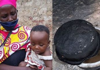 Terjadi Lagi! Kelaparan karena Wabah Corona, Seorang Janda di Kenya Terpaksa Memasak Batu untuk 8 Anaknya