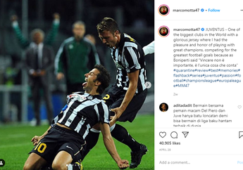 Pirlo dan Buffon Muncul di Best XI versi Marco Motta, Adakah Pemain Persija?