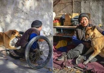 Banyak Orang Tak Menangis setelah Mendengar Kisah Seorang Disabilitas dan Anjingnya yang Setia Ini