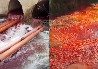 Bikin Bergidik Ngeri, Sungai di Israel yang Dulunya Jernih Kini Mendadak Berubah Warna Jadi Merah Bak Aliran Darah, Pertanda Apa Ini?