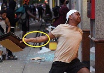 Siapa Sebenarnya Pria Bertato Indonesia yang Fotonya Ikut Rusuh Demo George Floyd Jadi Viral?