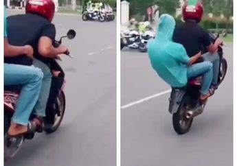 Viral Video 2 Remaja Asik Standing Motor Di Depan Polisi, 2 Hari Kemudian Langsung Ditangkap Polisi, Netizen: Motor Gak Punya Akhlak!