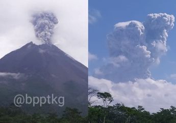Gunung Merapi Kembali Meletus Minggu Pagi, Erupsi Membumbung Tinggi 6000 Meter di Langit, 8 Desa di Kabupaten Magelang Hujan Abu