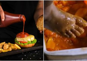 Viral Video Proses Pembuatan Saus Tomat Rumahan dengan Kaki Telanjang, Produsen Berdalih Bisa Tambah Vitamin E&nbsp;