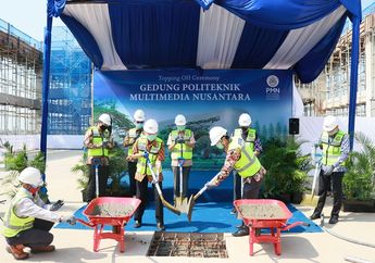 Topping Off Gedung Politeknik Multimedia Nusantara, Tahun 2021 Sudah Mulai Beroperasi 