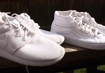 Rahasia Sepatu Putih Kilap Dalam Sekejap Tanpa Semir dan Laundry, Cukup dengan Pasta Gigi! 