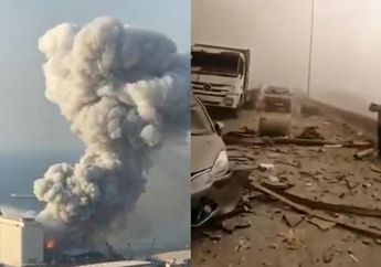 Diguncang Ledakan Dahsyat Seperti Bom Atom, Beirut Lebanon Luluh Lantak Bak Kota Mati