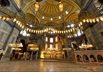 Menjelajah Bagian Dalam Hagia Sophia dengan Virtual Tour, Megah!