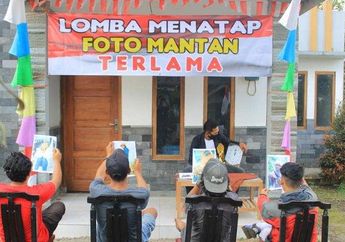 Tak kehabisan Akal Meriahkan HUT RI di Tengah Pandemi, Viral Lomba Menatap Foto Mantan Pacar Terlama, Ini Faktanya