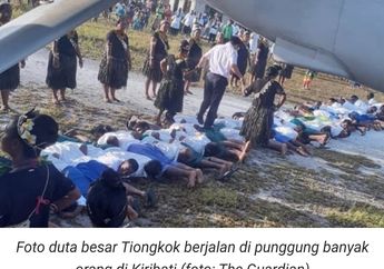 Bikin Heboh Duta Besar China Bejalan di Karpet Manusia, Sampai Dituding Negara itu Dalam pengaruh China, Pejabat Kiribati Beri Penjelasan Begini!