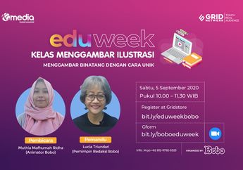 Suka Menggambar? Ikuti Kelas Menggambar Ilustrasi Bersama Animator Bobo di Eduweek, yuk! Ini Cara Mendaftarnya
