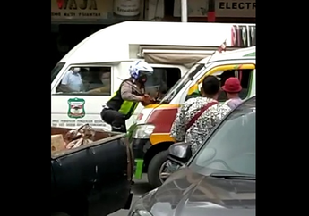 Menolak dan Melawan saat Diatur, Sopir Angkot Nekat Tabrak Polisi hingga Korban Terseret Sejauh Lima Meter!