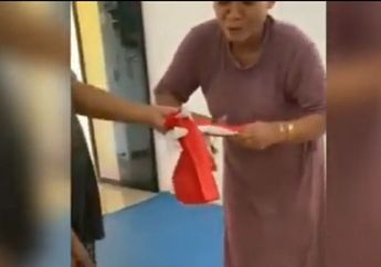 Videonya Bikin Resah Warganet Hingga Akhirnya Ditangkap Polisi, Inilah Motif Emak-emak Sengaja Gunting Bendera Merah Putih di Depan Anaknya