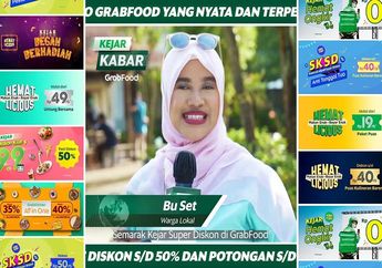  Meriahkan Program Semarak Kejar Diskon GrabFood, Tiga Presenter Ini Bagikan Promo