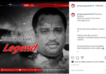 Kabar Duka, Legenda Persipura Jayapura Ivakdalam Tutup Usia