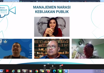 Webinar Manajemen Narasi Kebijakan Publik, Wakil Pemimpin Redaksi Harian Kompas Ingatkan Untuk Jangan Lelah Memberi Masukan Terkait Narasi Kebijakan Publik