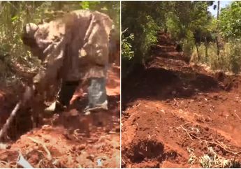 Pemerintah Tak Segera Bertindak, Pria Ini Suka Rela Bangun Jalan Desa untuk Bantu Warga