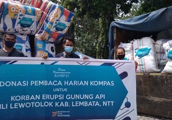 Gunung Api IlI Lewotolok di NTT Erupsi, Yayasan Dana Kemanusiaan Kompas Salurkan Bantuan Kemanusiaan Bagi Para Korban