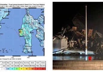 Gempa Berkekuatan 6,2 SR Guncang Majene, Sulawesi Barat Akibatkan Lebih dari 600 Orang Terluka