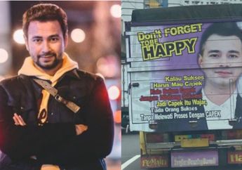Wajah Gantengnya Terukir di Bak Belakang Truk Lengkap dengan Tulisan Pemain Hati hingga Kata-kata Motivasi, Raffi Ahmad Girang Tampangnya Wara-wiri di Jalanan