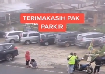 Aksi Heroik Seorang Petugas Parkir Rela Tabrakkan Diri Ke Sepeda Motor yang Mengalami Rem Blong, Demi Selamatkan Nyawa Seorang Ibu dan Bayinya di Tawangmangu
