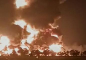 Ledakan dan Asap Kebakaran Terpantau dari Jarak 5 Kilometer, Kebocoran Tangki dan Petir Diduga Menjadi Penyebab Meledaknya Kilang Minyak di Indramayu