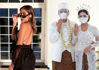 Pamer Belahan Dada, Jessica Iskandar Tampil Pede Pakai Kebaya Terbuka saat Hadiri Resepsi Pernikahan Atta dan Aurel