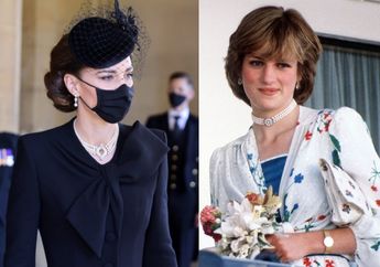 Sempat Jatuh ke Tangan Lady Diana, Kalung Mutiara Ratu yang Dipakai Kate Middleton di Pemakaman Pangeran Philip Ini Sukses Curi Perhatian, Ternyata Miliki Makna Mendalam !