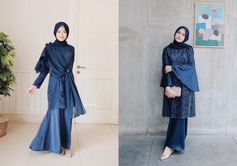 Buat Hijabers, Yuk Intip 5 Rekomendasi Dress Kondangan Biru Dongker yang Bikin Penampilan Kelihatan Mewah!