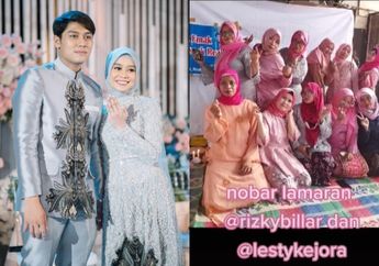 Viral Video Emak-emak Fans Leslar Gelar Nobar Lamaran Lesti Kejora dan Rizky Billar, Kompak Kenakan Kebaya Pink hingga Potong Tumpeng