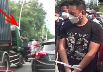 Sok Jagoan Serang Sopir Truk di Jalan Raya Hingga Remukkan Kaca Depan, Pengemudi Pajero Ini Diringkus Setelah Kabur-kaburan