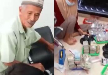 Demi Tabungan Hari Tua, Seorang Kakek di Brebes Beli 28 Gram Emas dengan Uang Recehan Dua Karung, Ternyata Ini Sumber Penghasilannya