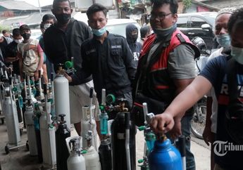 Masyarakat Panik dengan Kasus Covid-19, Penjual Tabung Oksigen di Jakarta Sampai Kelimpungan Hadapi Permintaan yang Membludak hingga Tetapkan Syarat Ini Bagi Pembeli